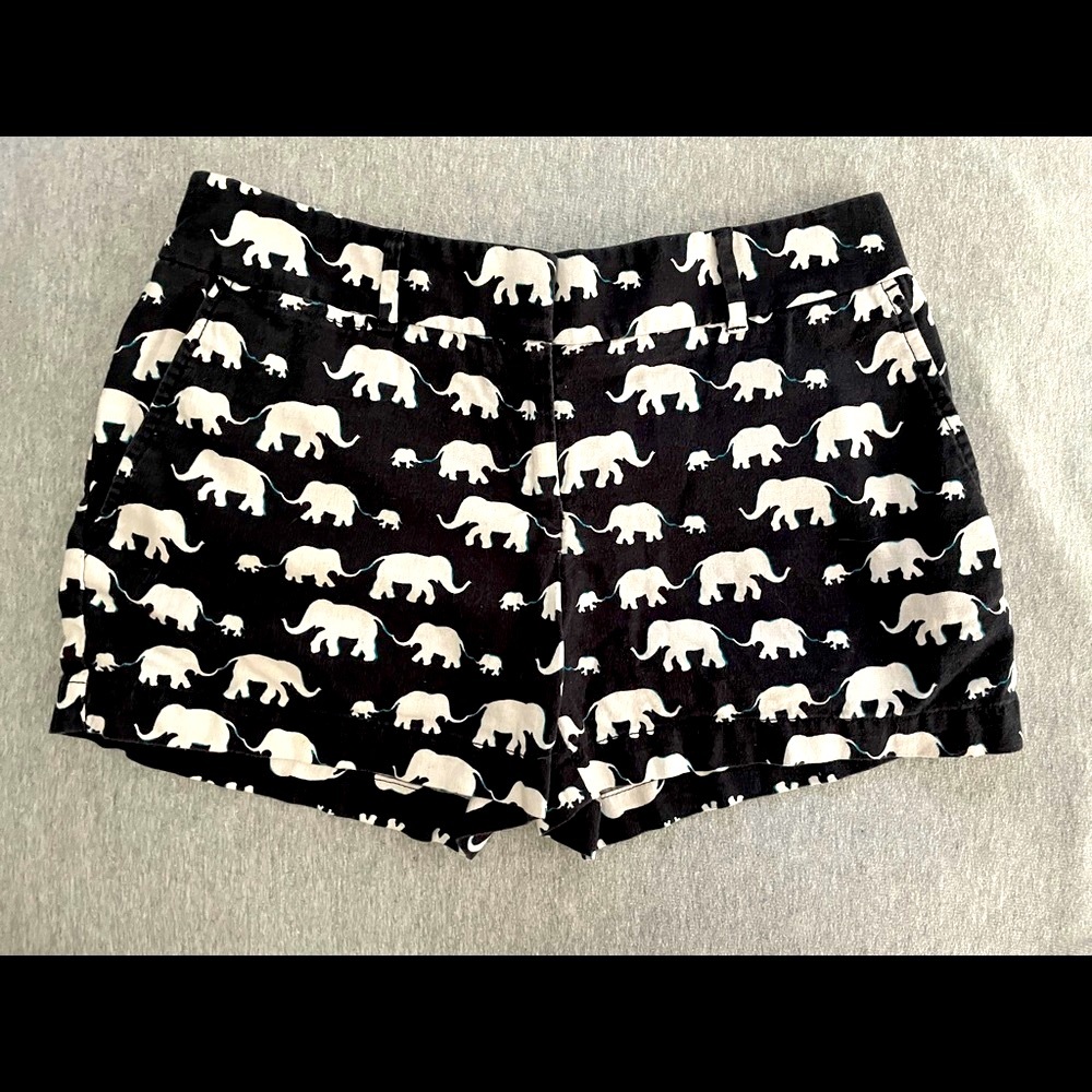 Ann Taylor LOFT  Elephant print shorts  2